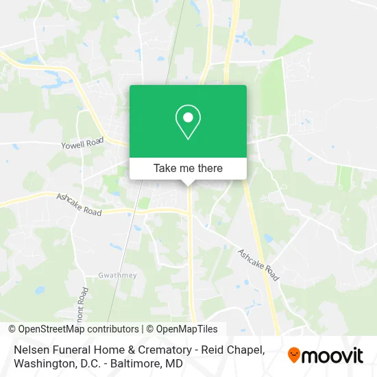 Nelsen Funeral Home & Crematory - Reid Chapel map