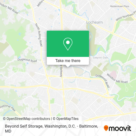 Beyond Self Storage map
