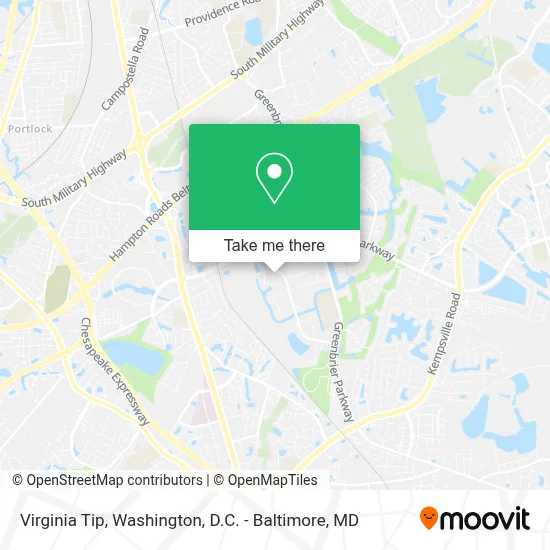 Virginia Tip map