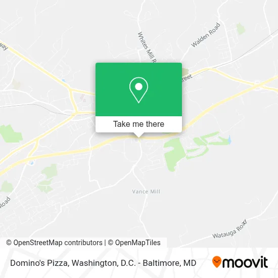 Domino's Pizza map