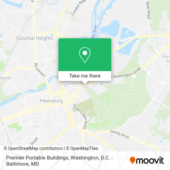 Premier Portable Buildings map