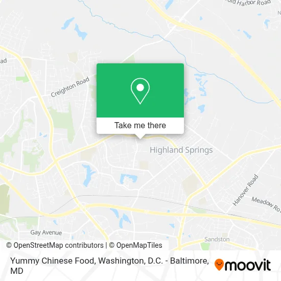Yummy Chinese Food map