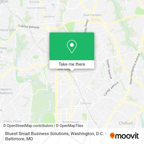 Bluest Small Business Solutions map