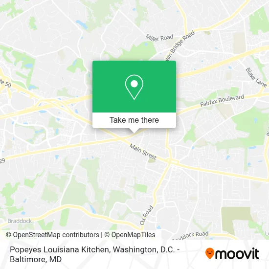 Popeyes Louisiana Kitchen map