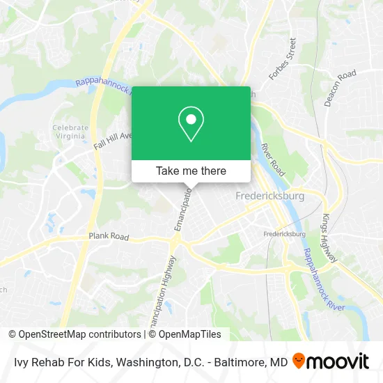 Ivy Rehab For Kids map