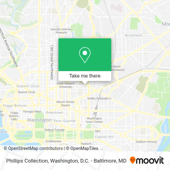 Phillips Collection map