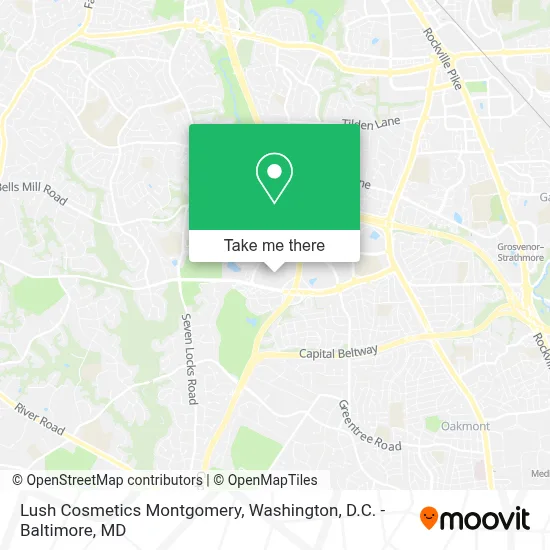 Lush Cosmetics Montgomery map