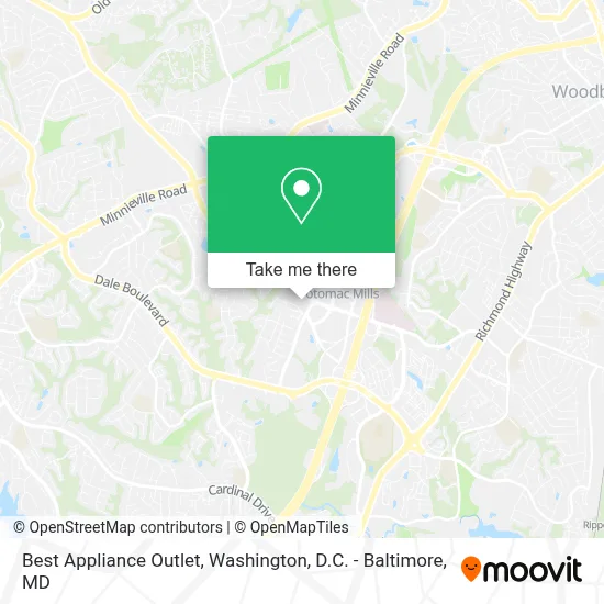 Best Appliance Outlet map