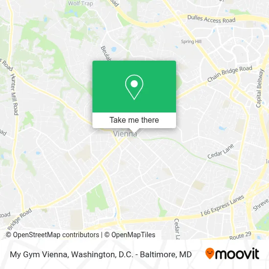 My Gym Vienna map