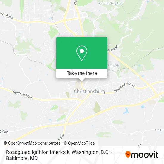 Roadguard Ignition Interlock map