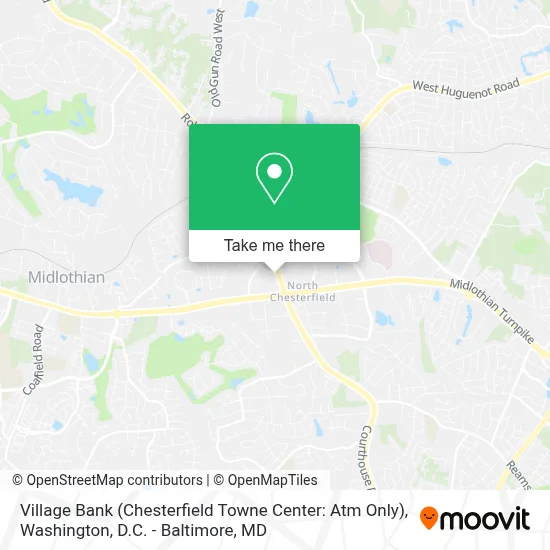 Village Bank (Chesterfield Towne Center: Atm Only) map