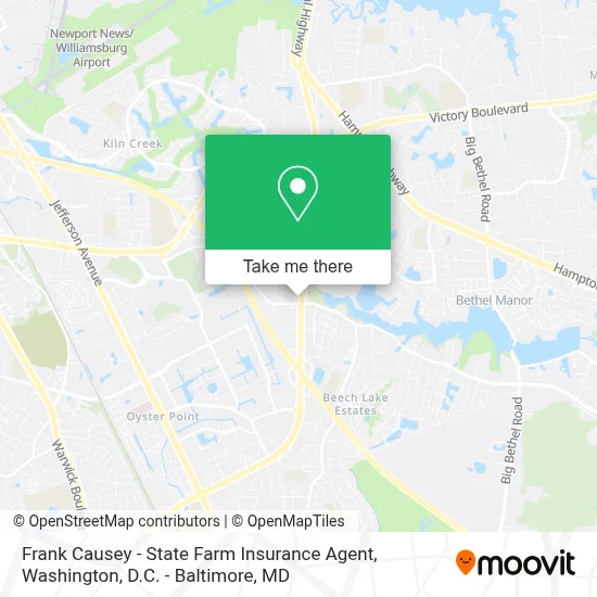 Frank Causey - State Farm Insurance Agent map
