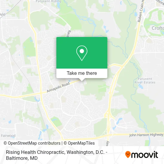 Rising Health Chiropractic map
