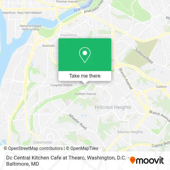 Dc Central Kitchen Cafe at Thearc map