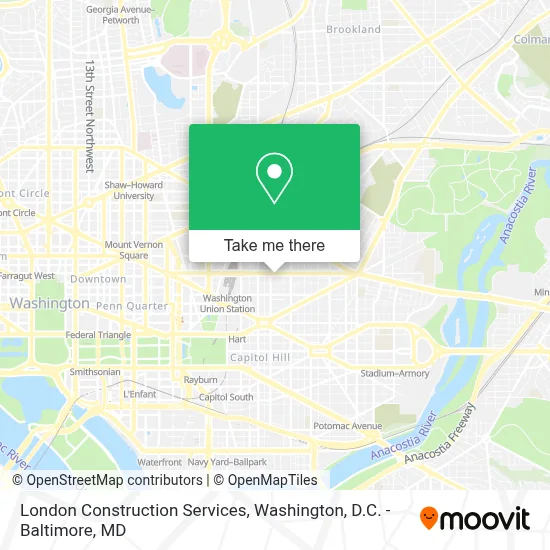 London Construction Services map