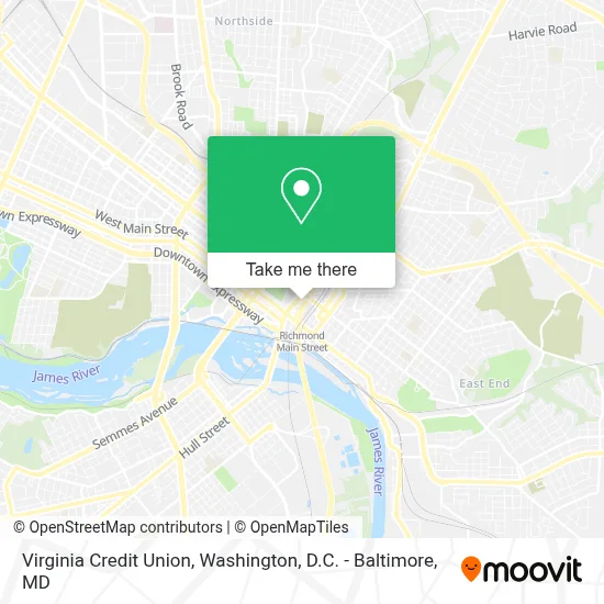 Virginia Credit Union map