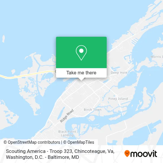 Scouting America - Troop 323, Chincoteague, Va map
