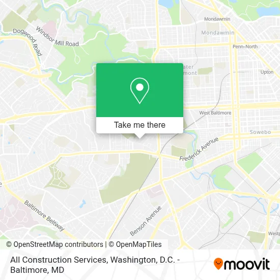 All Construction Services map