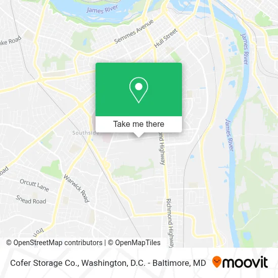 Cofer Storage Co. map