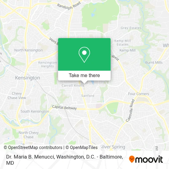 Dr. Maria B. Menucci map
