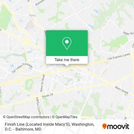 Finish Line (Located Inside Macy'S) map