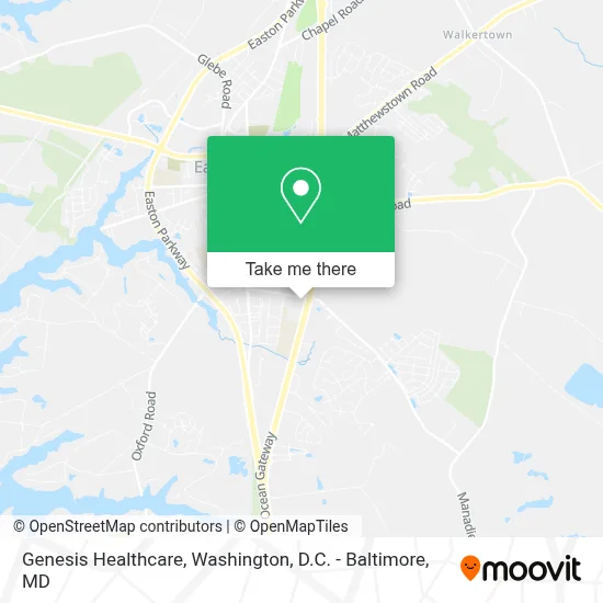 Genesis Healthcare map