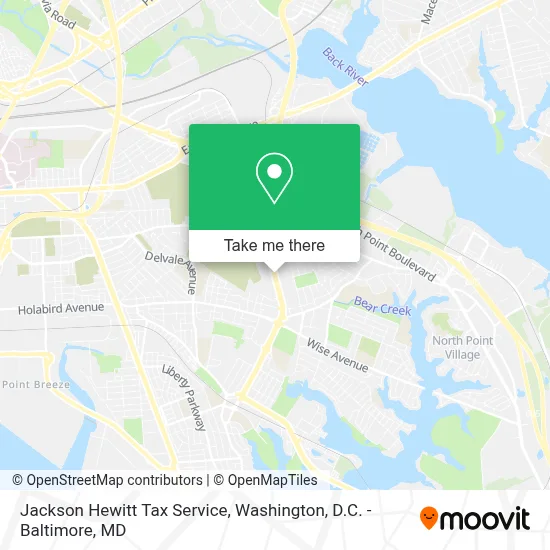 Jackson Hewitt Tax Service map