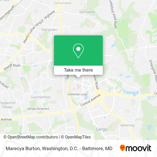 Marecya Burton map