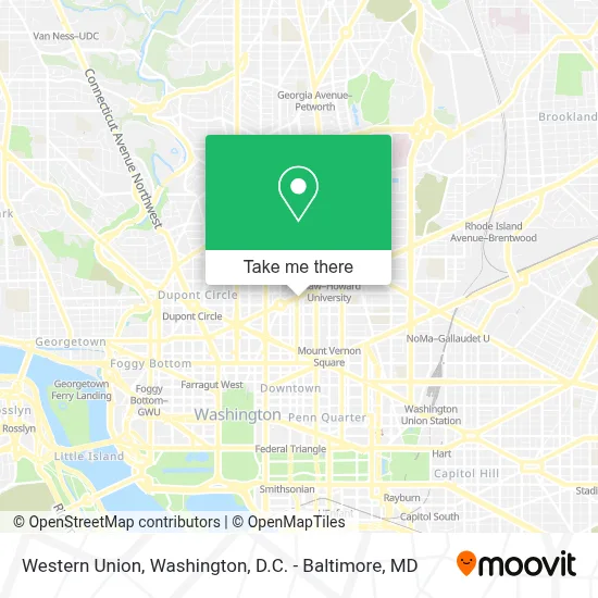Western Union map