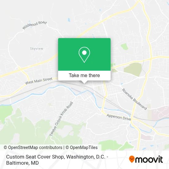 Custom Seat Cover Shop map