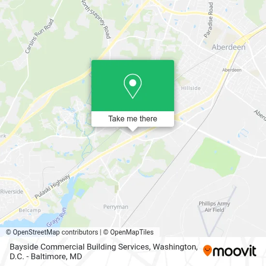 Bayside Commercial Building Services map