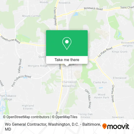 Wo General Contractor map
