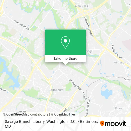 Savage Branch Library map
