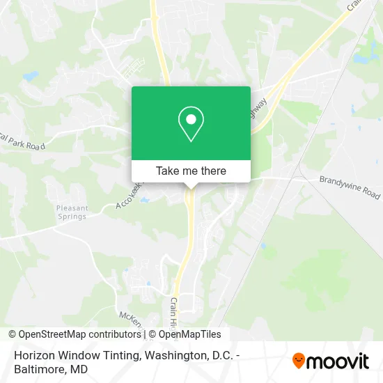 Horizon Window Tinting map