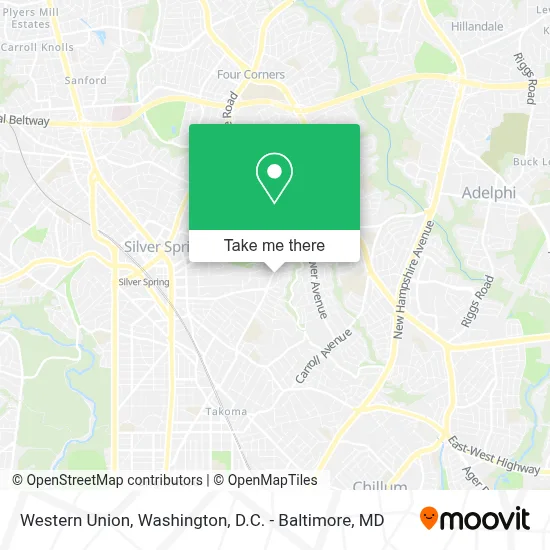 Western Union map