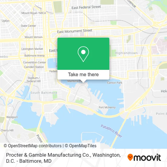 Procter & Gamble Manufacturing Co. map