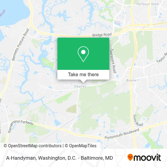 A-Handyman map