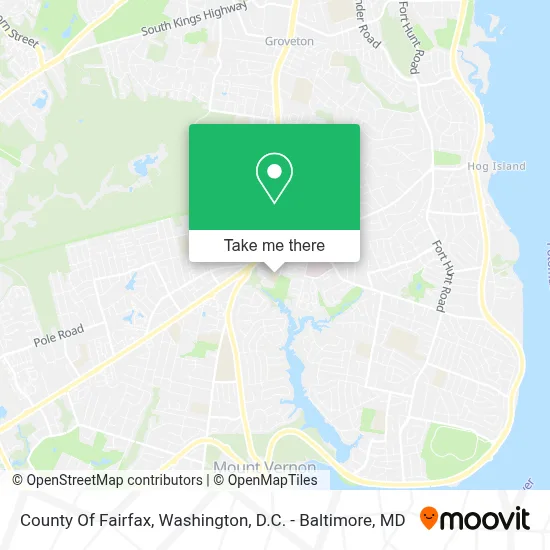 County Of Fairfax map
