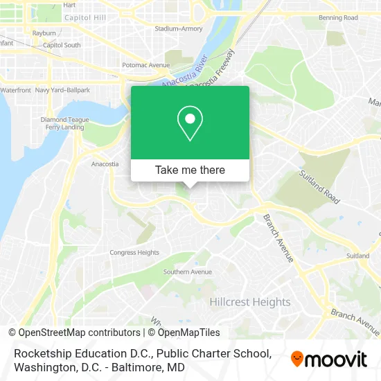 Rocketship Education D.C., Public Charter School map