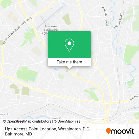 Ups Access Point Location map