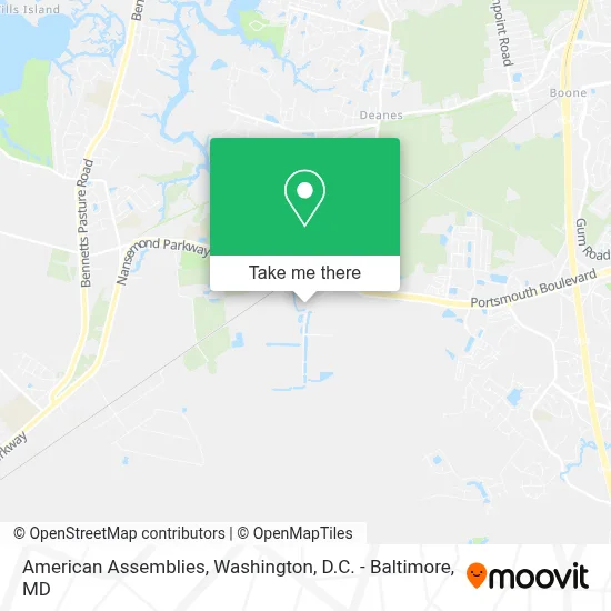 American Assemblies map