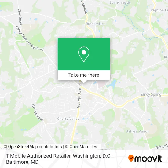 T-Mobile Authorized Retailer map
