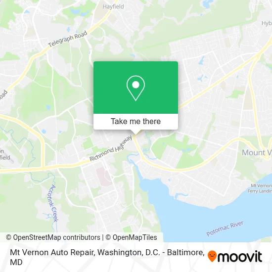 Mt Vernon Auto Repair map