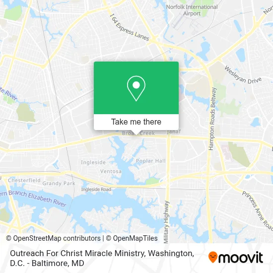 Outreach For Christ Miracle Ministry map