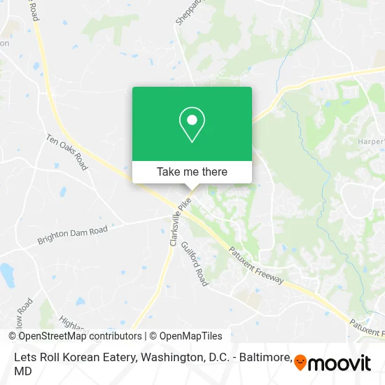 Lets Roll Korean Eatery map