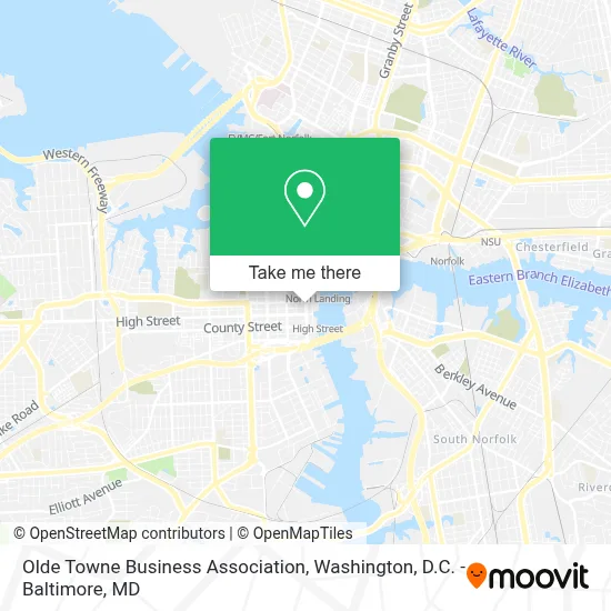 Olde Towne Business Association map