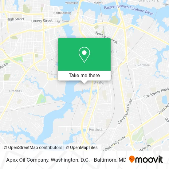 Apex Oil Company map