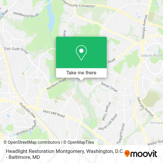 Headlight Restoration Montgomery map
