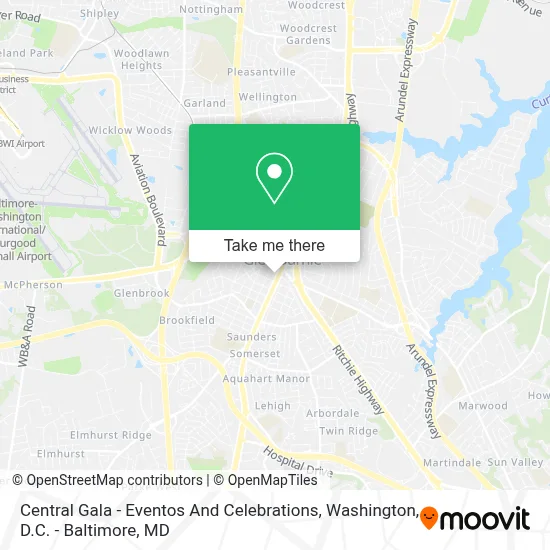 Central Gala - Eventos And Celebrations map