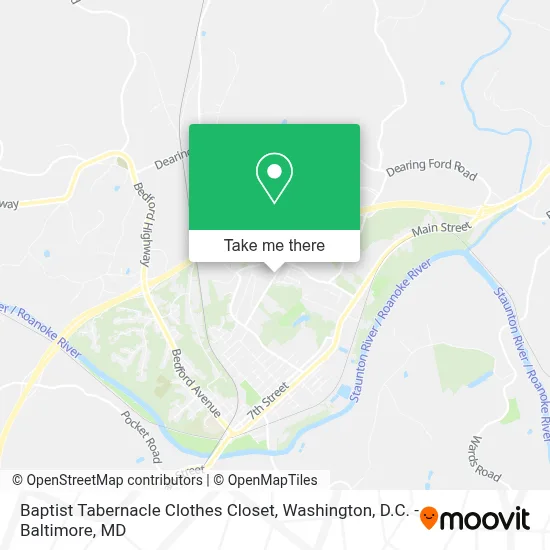 Baptist Tabernacle Clothes Closet map